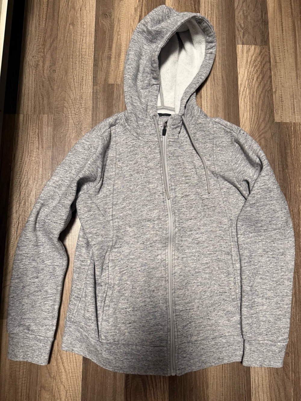 Figs Heather Gray Full-Zip Hoodie